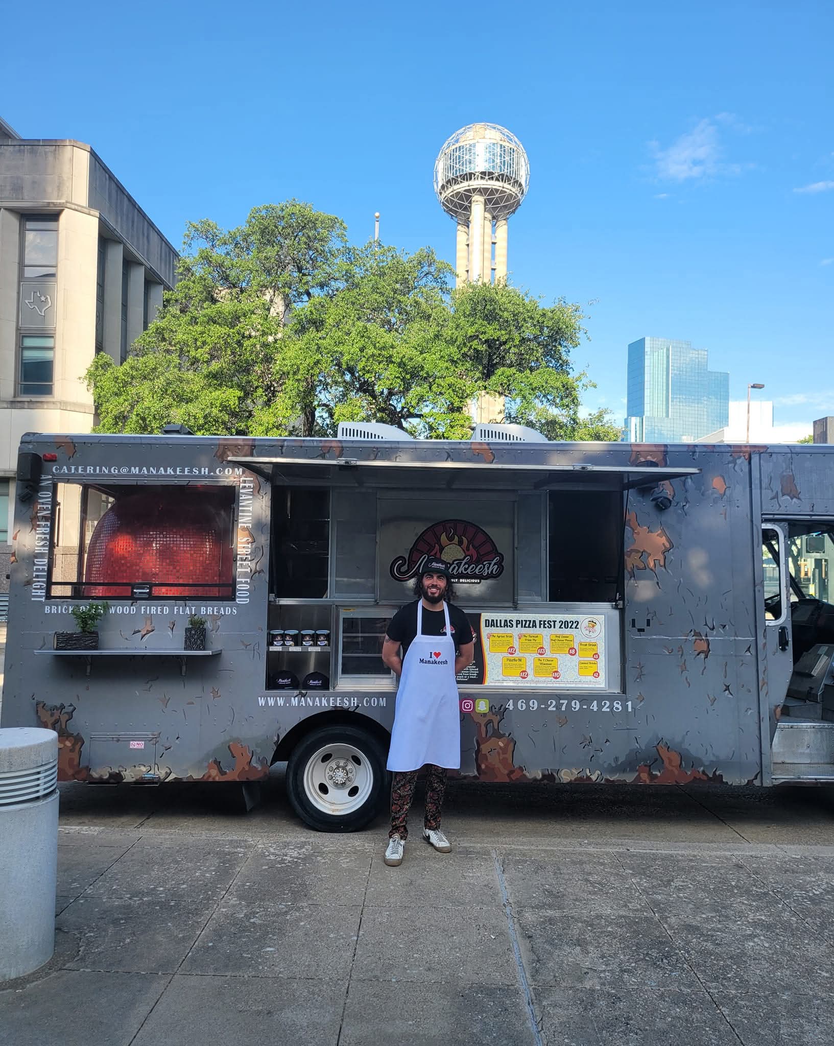 Manakeesh truck serving in Dallas